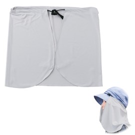 Como Life UV Cover Attached to Hat, UV Cover, Sun Protection, Over 98% UV Protection, Neck Cover, UV Protection, Sun Protection, Contact Cooling, Button Closure, Adjuster, Size Adjustable, Gardening,