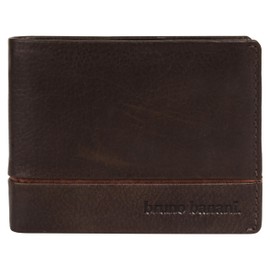 bruno banani Genuine Leather Men's Wallet - 022003, brown, rfid wallet