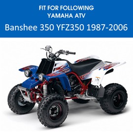 M MATI Front Shock Absorber With Self-Locking Nut for Yamaha Banshee 350 YFZ350 1987-2006, MPN# 3GG-23350-20-36 3GG-23350-20-P0 3GG-23350-10-P1 2 Pcs Adjustable Front Left Right Shocks Absorber