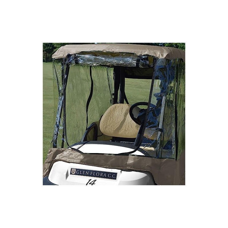 JEF WORLD OF GOLF Ultimate Golf Car Enclosure - Tan
