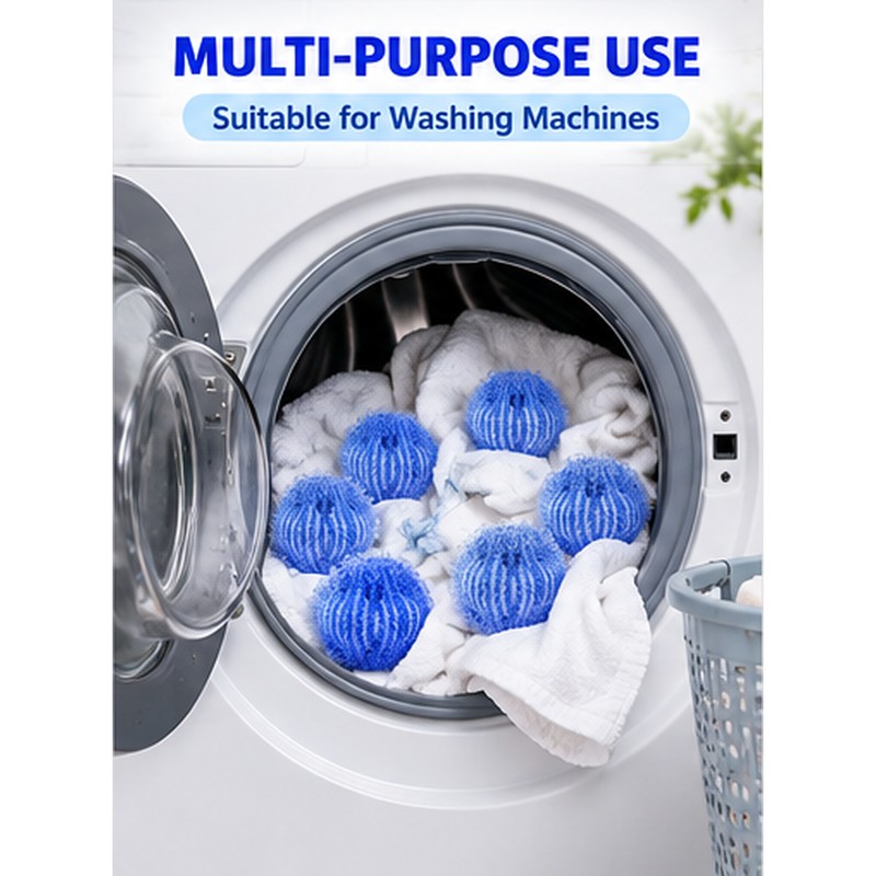12 pcs Reusable Pet Hair Remover Laundry Balls for Washing