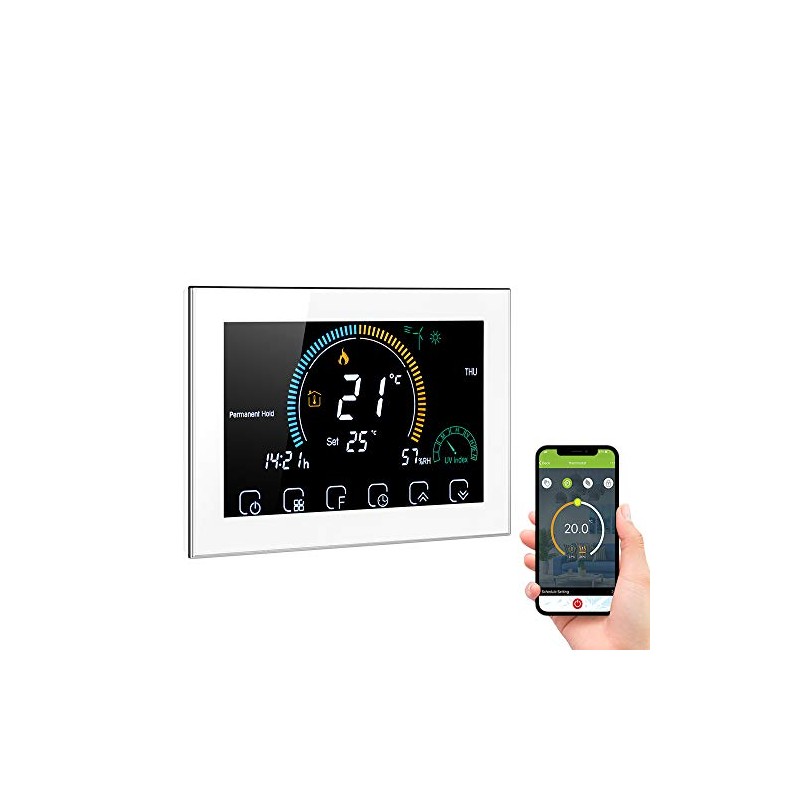 Aoresac Thermostat for Gas Boiler, WiFi Intelligent Thermostats for Home,