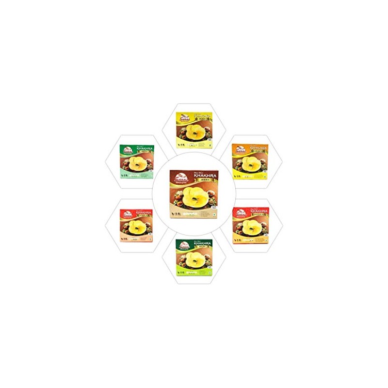Saras Khakhra 200G/ Flavours-Bajri, Cholafali, Jeera, Mathiya, Methi, Plain, (Khakhra