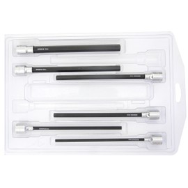 Bondhus 43646 Set 6 ProHold Hex Bits 6" (4-10mm) w/Sockets in Clamshell, Multi