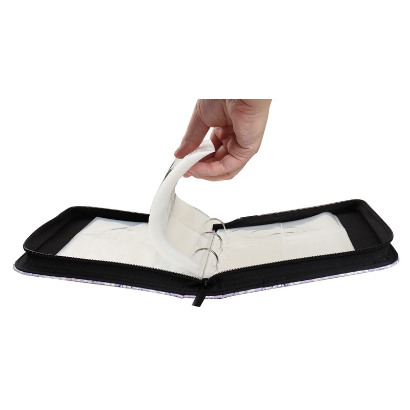 4 Pocket Trading Card Binder for 400 Cards, Rainbow Pattern