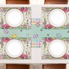 Arquiel Spring Easter Gnome Double Layer Placemats Set of 6,