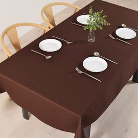 Style Decor W4703400 Tablecloth, 100% Cotton, Fashionable, Rectangle, Northern Europe, 47.2 x 59.1 inches (120 x 150 cm), Standard, Solid Color, Brown