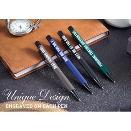 InnoBeta Personal Trainer Gifts Ballpoint Pen Set of 4, Funny Gifts for Birthday, Christmas