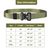 KingMoore Men's Tactical Belt Heavy Duty Webbing Belt Adjustable Military