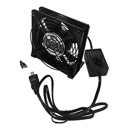 Coolerguys 120x25mm Low Speed AC Fan with Mount/Stand and Manual Speed Control Kit CGAC1225L-BC