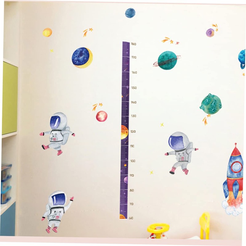 CORHAD 1 Set Removable Height Wall Sticker Astronaut Pattern Decal