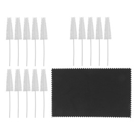 Hearing Aid Brush Compact Multi Functional Vent Tube Cleaning Tool for Hearing Amplifier Earbuds 15pcs