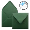 FarbenFroh Series Square Envelopes in Moss Green 15.5 x 15.5