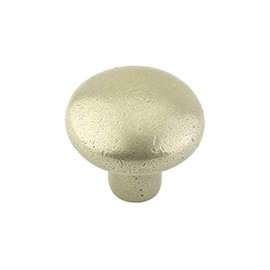 Emtek Sandcast Bronze Round Knob Available in 3 Sizes and 3 Finishes - 86117TWB - (Dimension 1 3/4") - Tumbled White Bronze (TWB)
