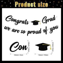 Graduation Decorations 2026 Party Supplies, Pre-strung K-12th Grade Photo Banner, Congrats Grad Class of 2026 We Are So Proud of You