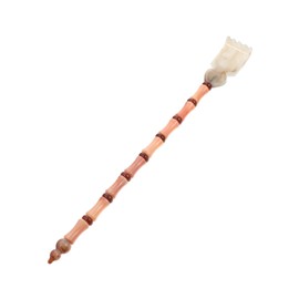 PACKOVE Portable Ox Horn Back Scratcher Lightweight Body Scratcher and Professional Back Massager for Home and Travel Relief of Itching and Muscle Tension