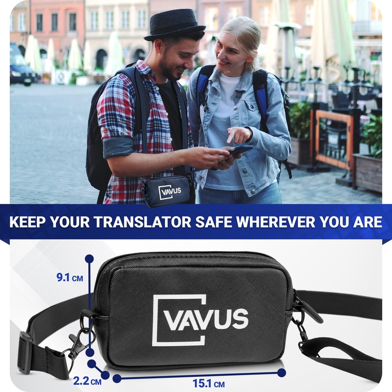 Vavus Travel Case Pack for Translators, Hard Shell Case, Accessory