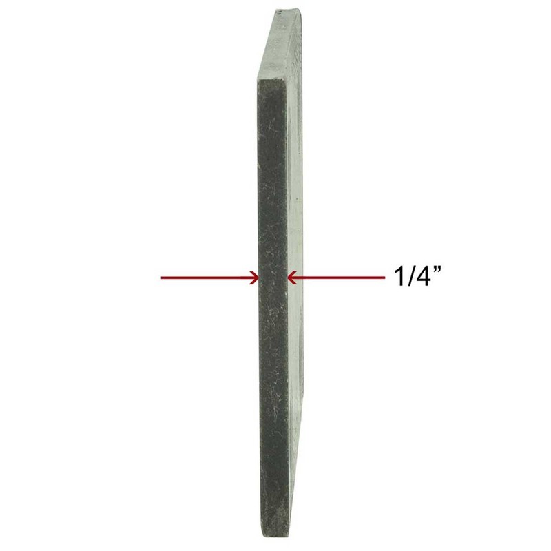 6" x 6" x 1/4" Hot Rolled A36 Steel Base