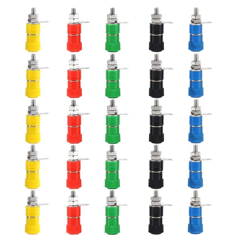 CESFONJER 25 pcs Binding Post Socket | Banana Plug Socket