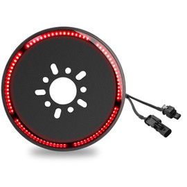 ADTOPI Plug & Play Spare Tire Brake Light LED 3rd Wheel Third Brake Light Rear Tail Spare Tire Lamp Compatible with Jeep Wragler JL JLU 2018-2025 with Backup Camera, Red Light
