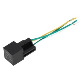 HOPESPANNER 4 Pins 12V 40A Auto Relay with Harness Sockets Waterproof Car Relay 1 Pc Black