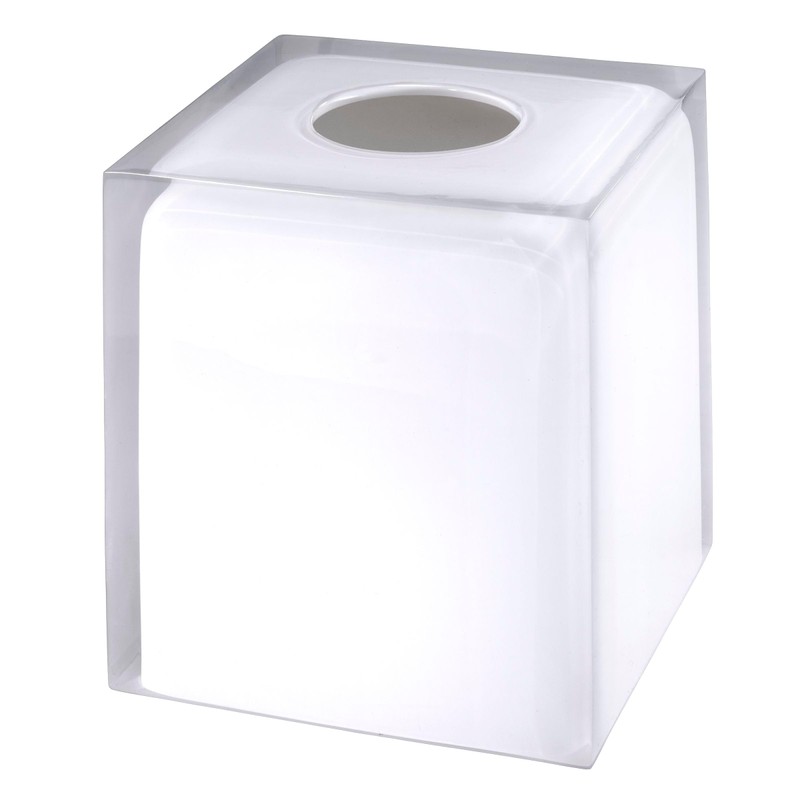 IZOD - Tissue Box Cover, Durable Resin Countertop Accessories, Dorm