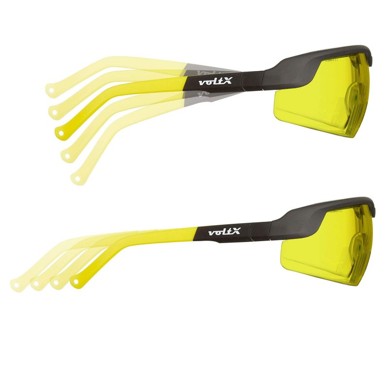 voltX GT ADJUSTABLE Safety Glasses (YELLOW Lens), UKCA & CE
