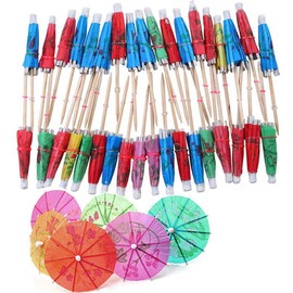Xinlie Cocktail Umbrellas, Cocktail Parasols, Tropical Cocktail Parties, Cocktail Decoration, Paper Decorative Picks for Bar Decoration, Cocktail Accessories, Drinking Fruits, Food, Wine, Party,