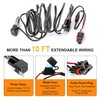 Plug & Play LED Light Bar Wiring Harness Kit for