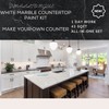 Smalltongue White Marble Countertop Paint Kit(Including Epoxy Resin), All-IN-ONE Set,