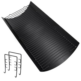 Hiorucet 27 Inches Grill Ash Pan Drip Pan for Chargriller 2121, 2828, 1224, 2929, 2222, 2727, 1324, E1224 200048 Charcoal Grill Tray, Charbroil 17302056 and Fire Grate Hanger Number 2230-03-003