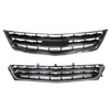 SEBLAFF Upper Lower Front Bumper Grilles Chrome Plastic Replacement for