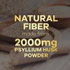 Psyllium Husk Powder Capsules 2000mg, Natural Daily Soluble & Insoluble