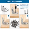 VooGenzek 25 PCS 20x20x16x2 mm L Brackets, Corner Brackets, 90