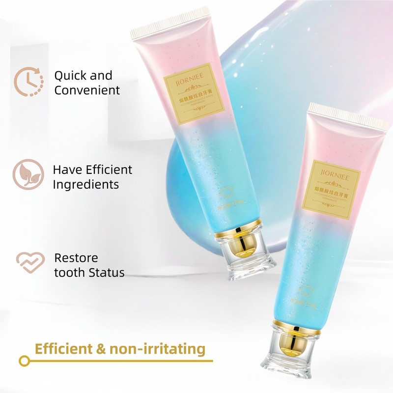 Niacinamide Whitening Toothpaste, Fresh Breath Deep Cleaning Triple Stain Removal