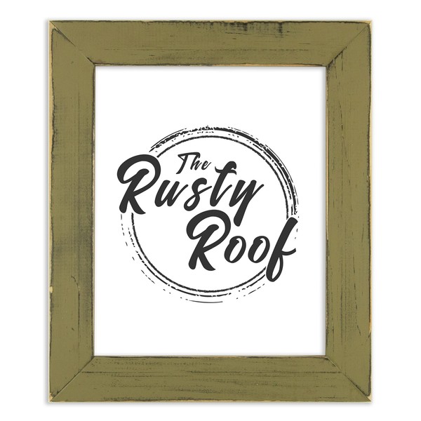 The Rusty Roof-Weathered Everly Oregano-Solid Wood Picture Frame-20x30