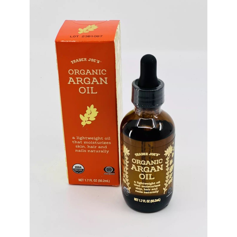 TRADER JOE'S 100% ORGANIC ARGAN OIL 1.7 Oz Nourish Skin