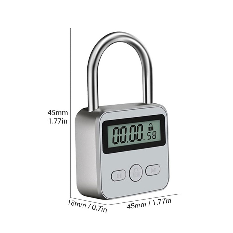 HAKUNA Metal Timer Lock - 99 Hours Max Timing, USB