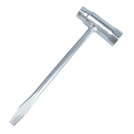 AUXBC 13 x 19mm T-Wrench, Steel Chainsaw Scrench Replacement, Combination Screwdriver and Wrench, Socket Wrench Adjustment Tool for Spark Plug(13 and 19mm)