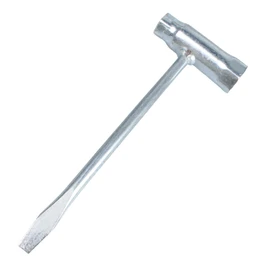 AUXBC 13 x 19mm T-Wrench, Steel Chainsaw Scrench Replacement, Combination Screwdriver and Wrench, Socket Wrench Adjustment Tool for Spark Plug(13 and 19mm)