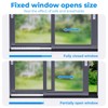 WooFog (2 pcs Adjustable Window Security Bars for Vertical Sliding