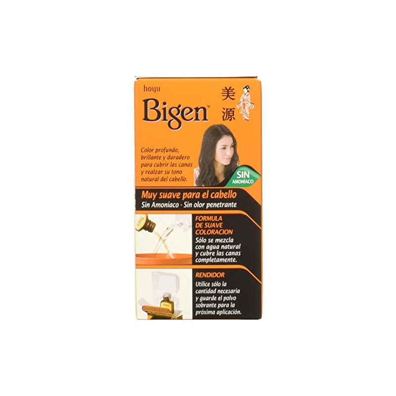 BIGEN Pack de 12 tintes marca bigen polvo tono,"bp negro