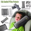 Solaya Seat Belt Cover Travel Pillow For Kids, Soft Micro-Suede