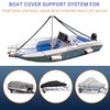 2 Pcs Boat Cover Support Poles with Stabilized and Enlarged