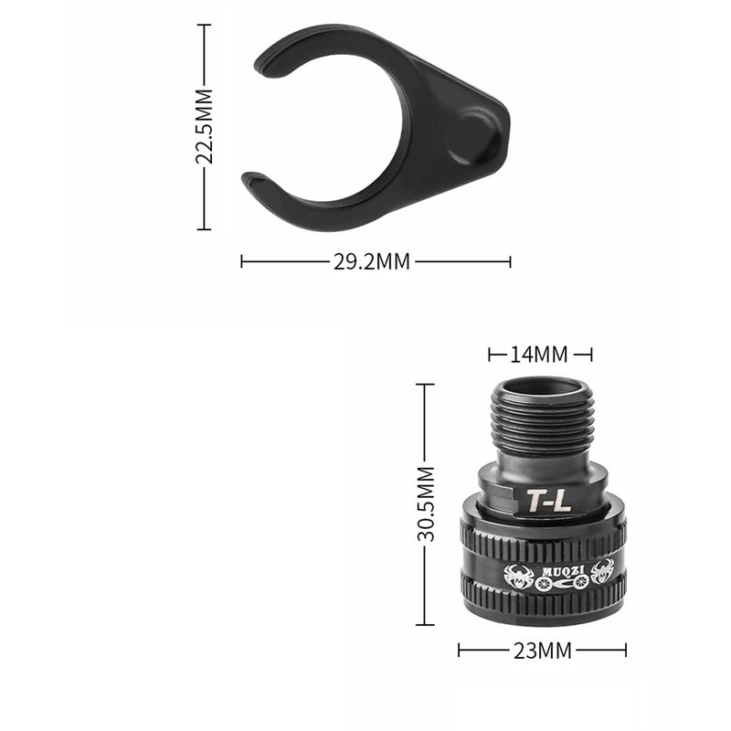 HOUSON bicycle pedal extender, quick release pedal adapter distance extension