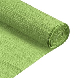 MECCANIXITY 2 Pcs Crepe Paper Roll 6.9ft Long 20 Inch Wide for Wedding Ceremony Various Large Festivals Decoration, Light Green