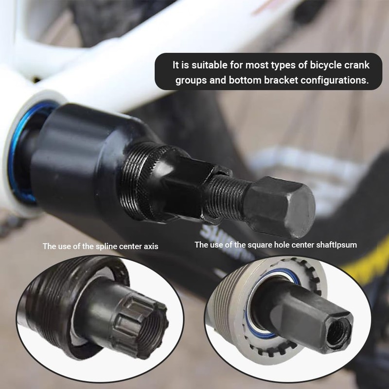 Bicycle Crank Remover, Crank Removal Tool, Bicycle Extractor Puller Mountain