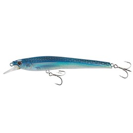 Nomad Design Shikari Fishing Lures, Premium Long-Casting, Shallow Diving, Slow Floating Jerkbait, for Inshore Saltwater Species Such as Snook, Seatrout, 95 SUS FR 3-3/4" - 2/5oz - Blue Back Shad