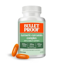 Complejo de cúrcuma natural biodisponible, jengibre, boswellia, estefania, absorción mejorada del cerebro octano MCT Softgels (60 cápsulas blandas)   