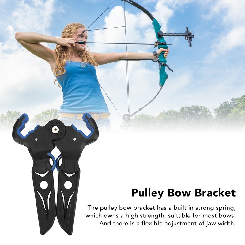 Composite Pulley Bow Bracket Mini Archery Holder Stand Rubber Bow